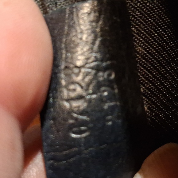 Authentic Gucci Vintage Hand Bag Pouch Purse GG Canvas Leather Black - Picture 16 of 16